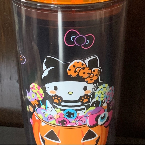 Hello Kitty Cat Burglar Halloween Tumbler - Jack O’Lantern Candy Ghost Eyeball - Picture 3 of 14